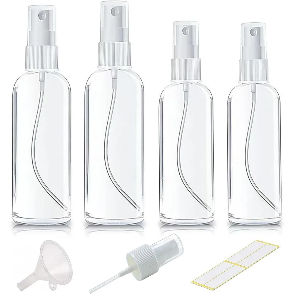 Clear Empty Travel Spray Bottles, Leakproof for Toner, Face, and Hair