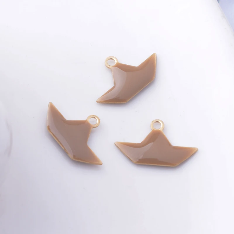 30pcs 15*9mm Copper Both Side Enamelled Boat Charms Ship Pendant Diy Jewelry Making