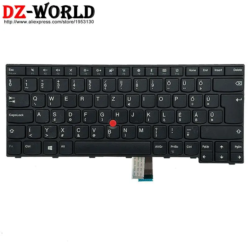 Imagem -04 - Qwertz de gr Alemão Sws Suíço si Esloveno sk Eslovaco hu Húngaro pl Polonês Teclado para Lenovo Thinkpad E470 c E475 Portátil