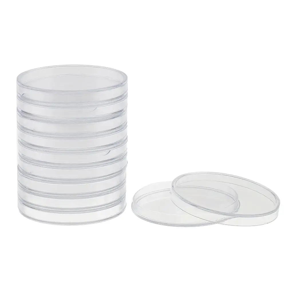 Clear Round Plastic Coin Capsules Coin Holders Storage Protector Box for Display or Collectible Coins