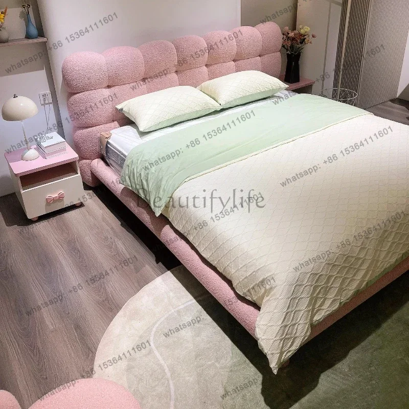 Castle Girls Massage Bed Double Floor Design Frame Bedroom Sofa Massage Bed Safe Princess Letto Matrimoniale
