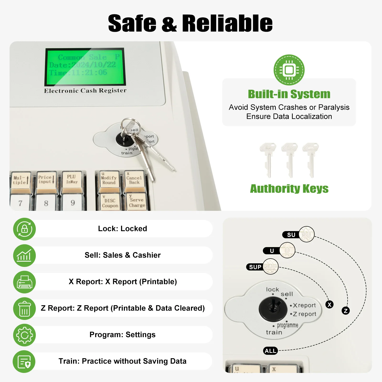 Electronic Cash Register High-quality POS Casher Thermal Printing Cash Register Printing Head Cash Thermal Printing Head