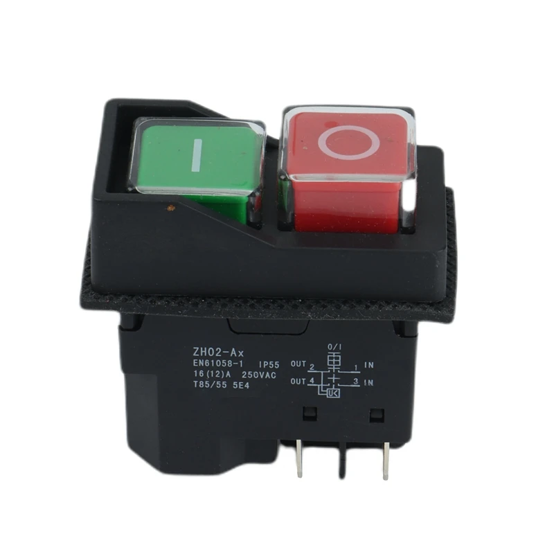 250V 16A Waterproof Magnetic On Off Switch KLD28 Start Stop Magnetic On Off Switch For Workshop Machines