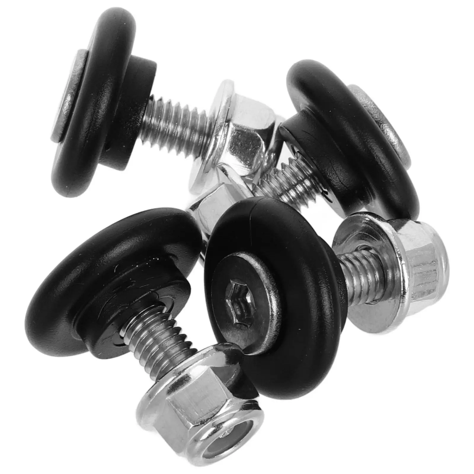 

4pcs Aluminum Alloy Trunk Base Plate Tail Box Buckle Bushing Pad Lightweight Sturdy Quick Release Easy Installation Motorcycle