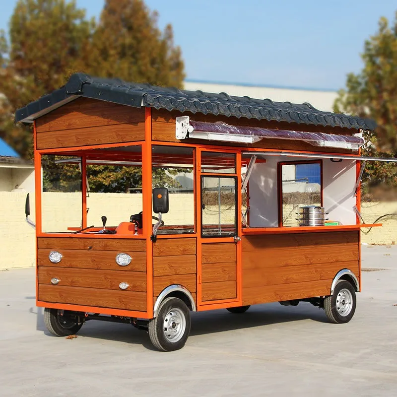 Advanced Electric Commercial Mobile Fast Food Snack Truck for Outdoor Catering Street Vending Fully Equipped Food Cart