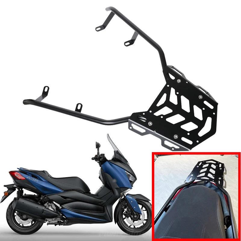 Carbon Steel Rear Trunk Bracket Fit For YAMAHA XMAX300 XMAX 300 2017-2024 Motorcycle Accessories X-MAX300 Thickened Luggage Rack