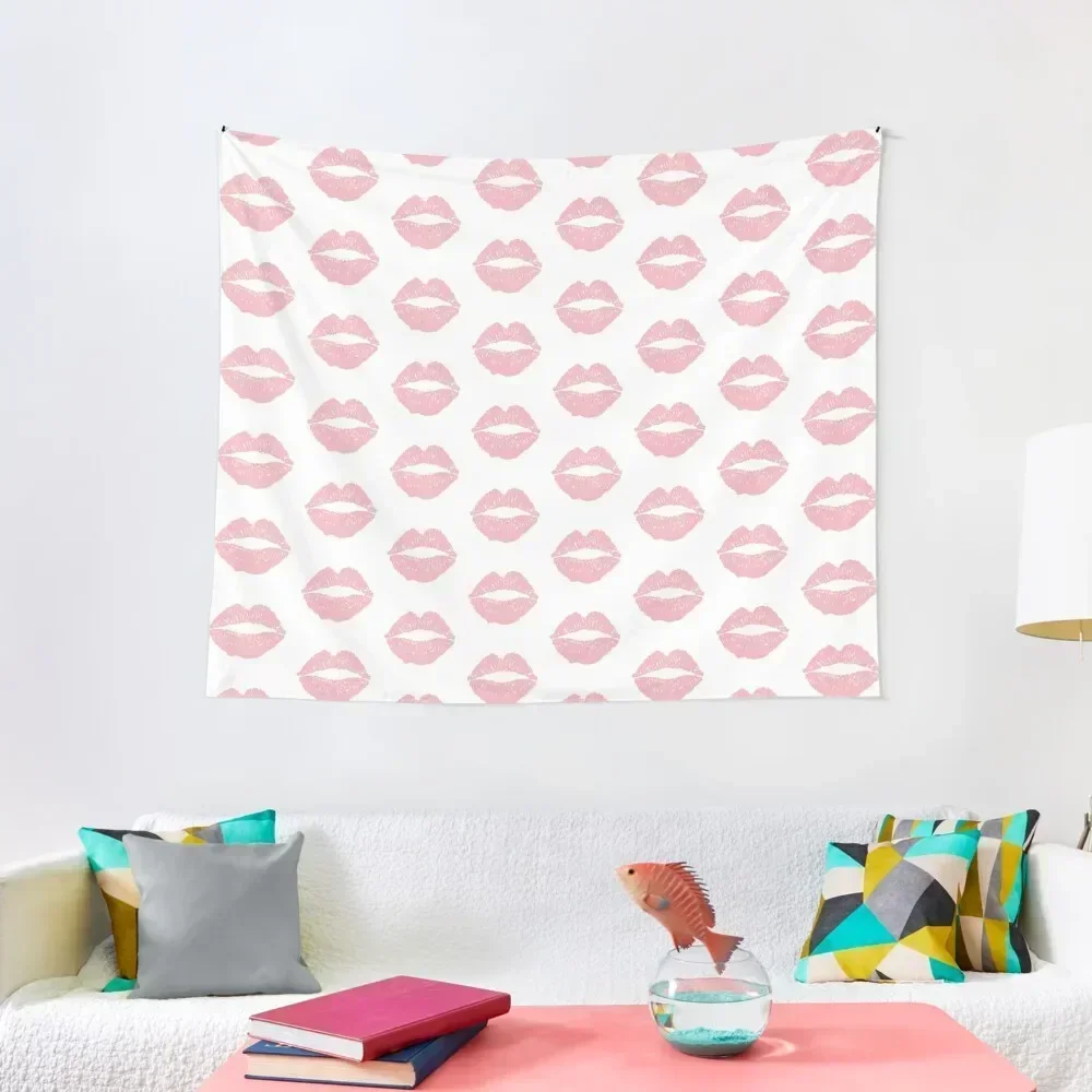 

Coral Lips Tapestry Tapete For The Wall Cute Decor Room Decorator Tapestry