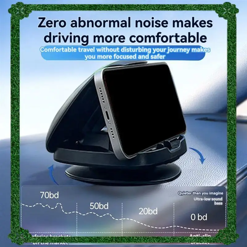 

24-часовая доставка, универсальный автомобильный держатель для телефона на приборной панели, модернизированный многофункциональный вращающийся на 360 градусов противоскользящий коврик для автомобильного телефона H