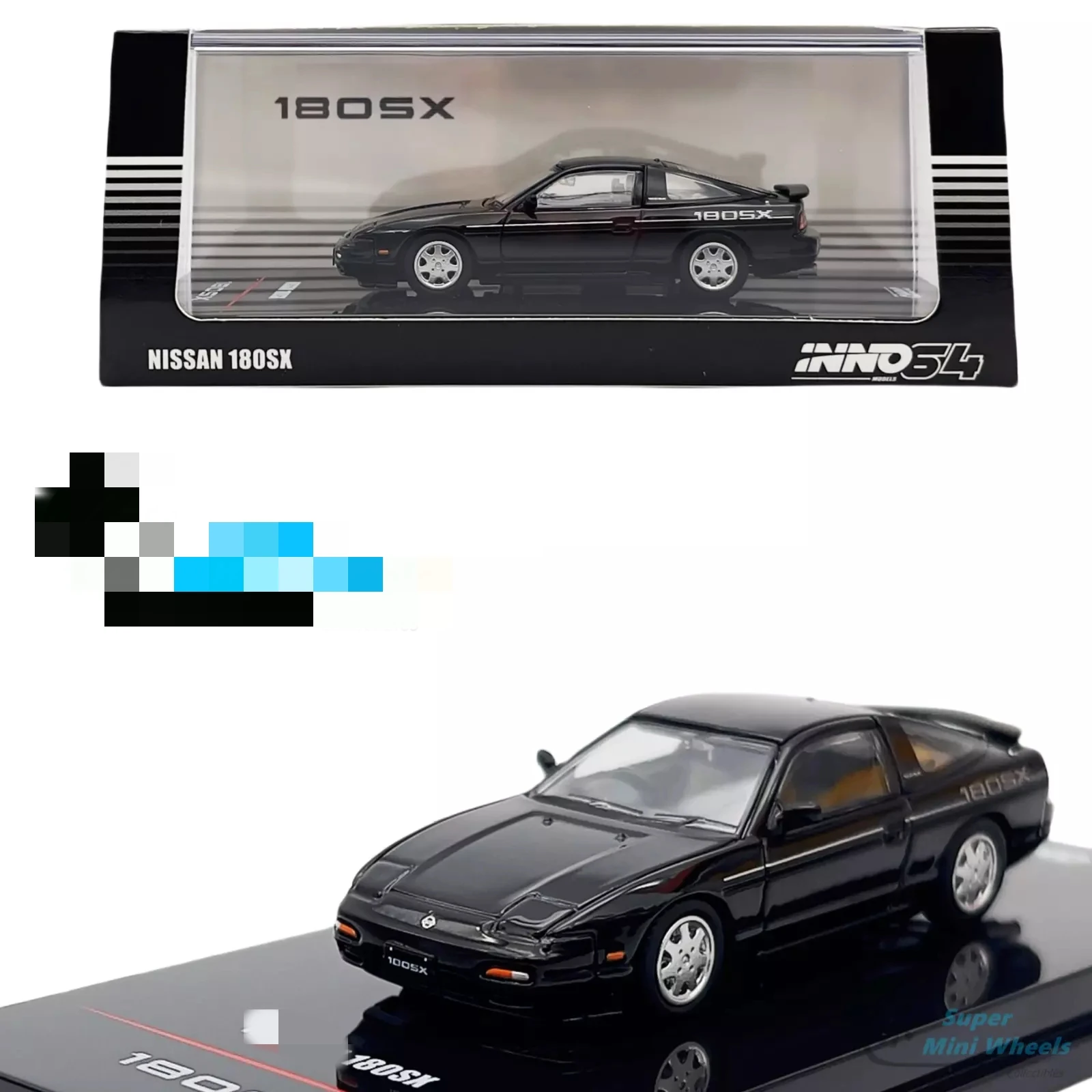 

INNO64 1:64 180SX Black Diecast Model Car Collection Limited Edition Hobby Toys