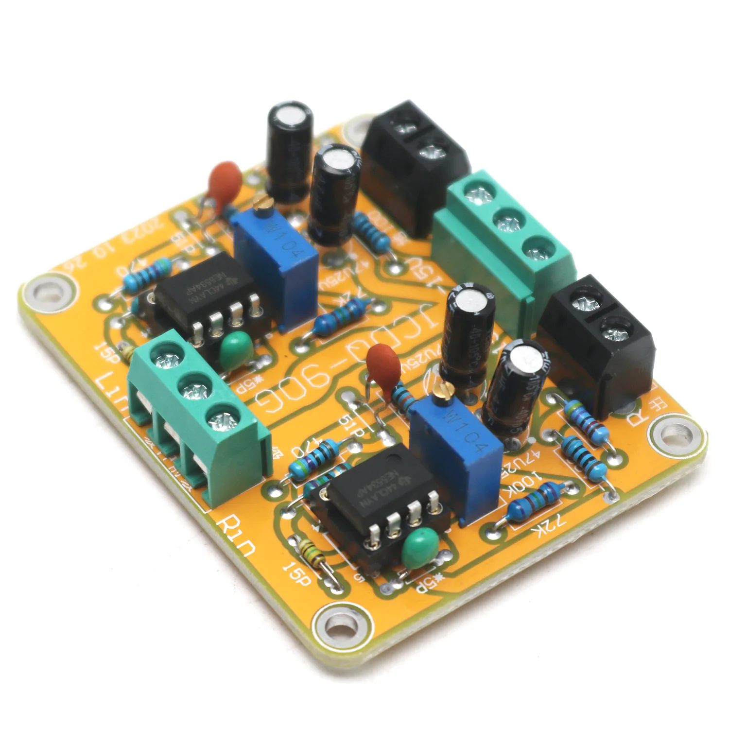 HIFI NE5534 DC Buffer Stereo OP-AMP Preamp Preamplifier Circuit Board Support OPA627 AD847 AD797 OPA637 Audio Single OP Amp