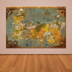 Stunning Fantasy World Map Photography Backdrop -Theme Parties, Bedroom Wall Art, Banner Posters, and Creative Home Decor