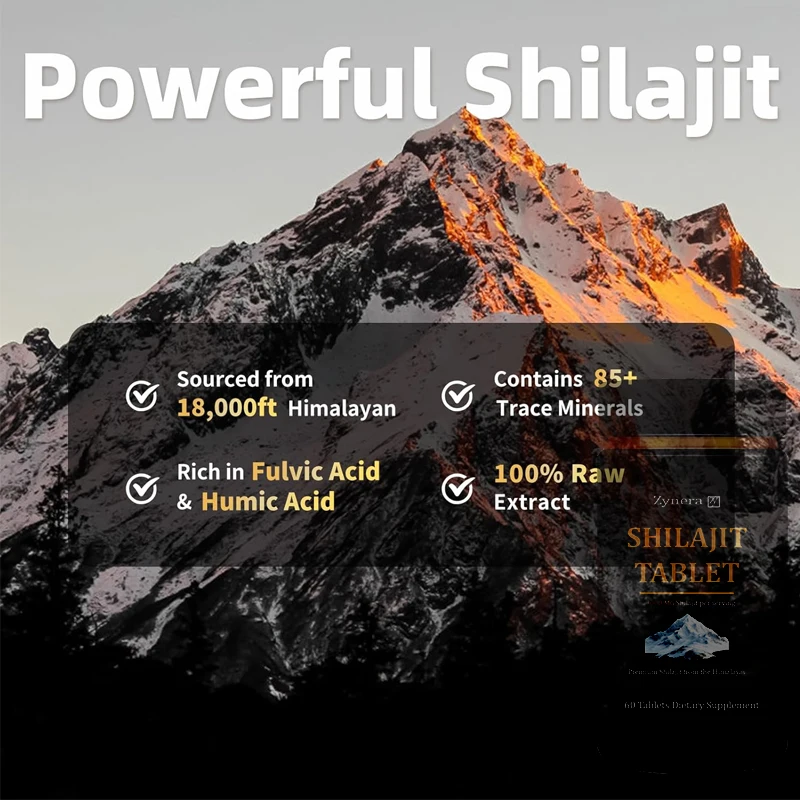 Supplément d'amélioration masculin avec comprimés Shilajit, Support pour la qualité du sperme, constructeur musculaire naturel, pilules d'agrandissement, endurance pour homme