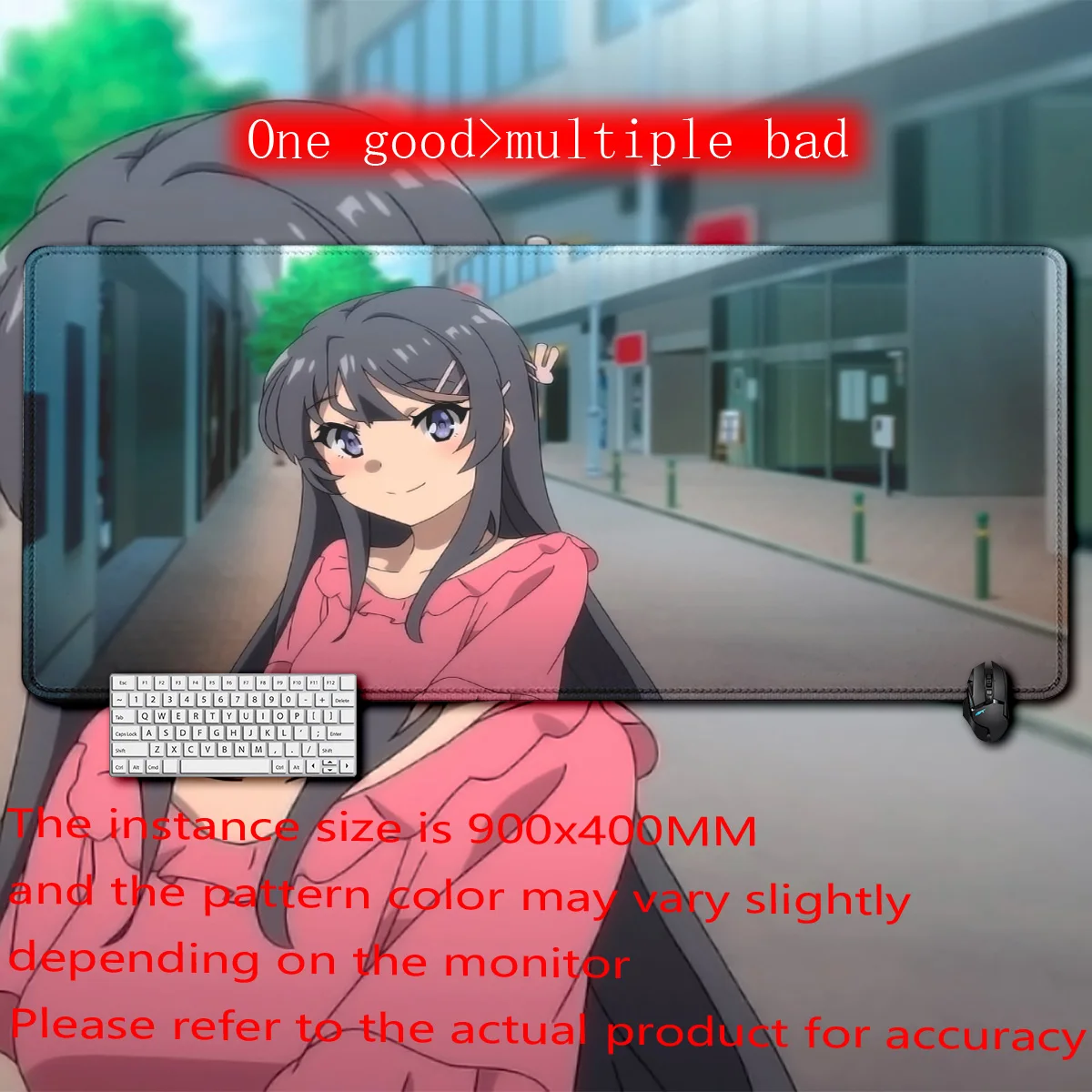 

Anime Bunny Girl Sakurajima Mai Mouse Pad Xxl teclado Accessories Keyboard Desk Mat Computer Anime Cabinet Carpet Large Mousepad