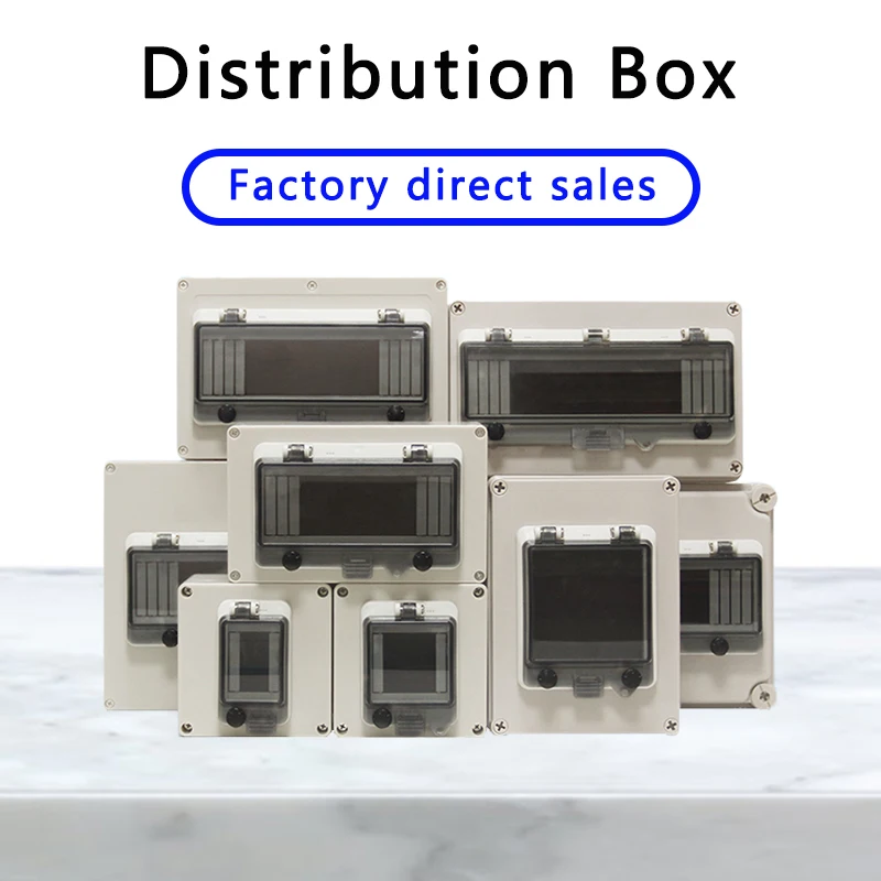 

IP67 Waterproof Circuit Breaker Box 2/3/4/5/6/8/10/12/13/16/18 Way PC ABS Plastic MCB Power Junction Electrical Distribution Box