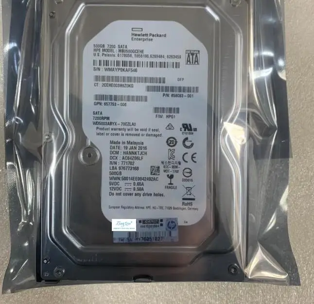 

For 658103-001 500G 7.2K SATA 3.5 658071-B21 G8