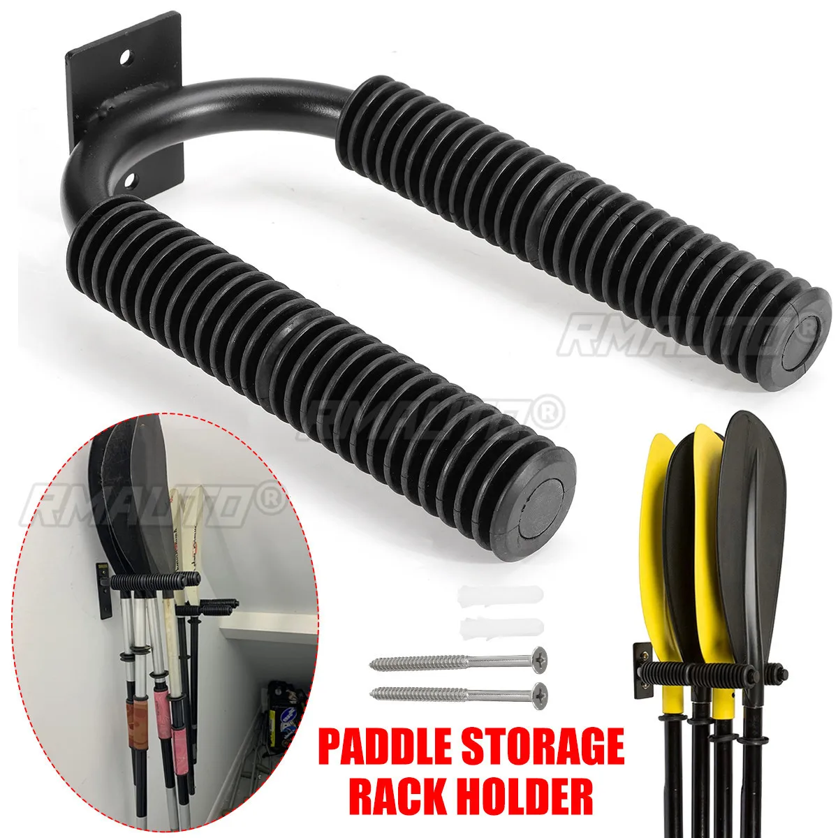

Kayak Rack Canoe Wall Mounted Bracket Holder Surfboard Storage Hooks Boat Paddle Paddleboard Accessory