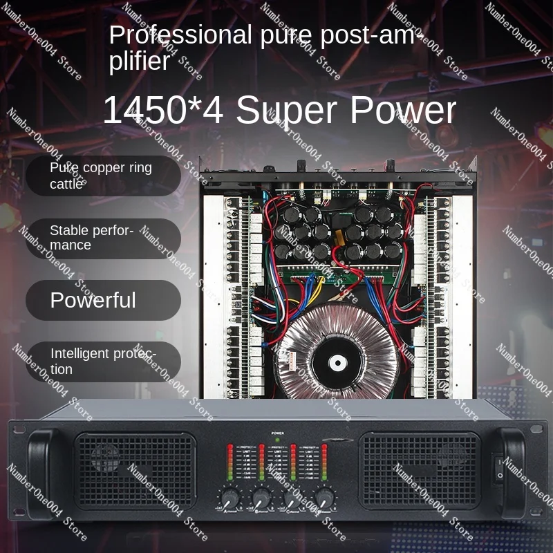 Professional Power Amplifier High-Power Two-Four-Channel Digital Pure Rear Stage Audio Subwoofer Amplifier