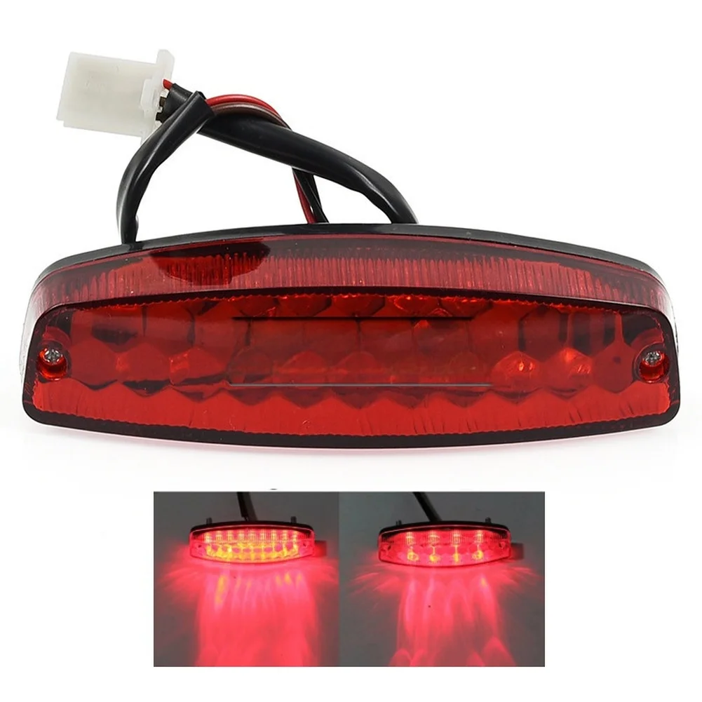 

For ATV For Scooter Rear Brake Lamp ATV LED Taillight Red Easy Installation Atv Taillight Brake Light Bright LED