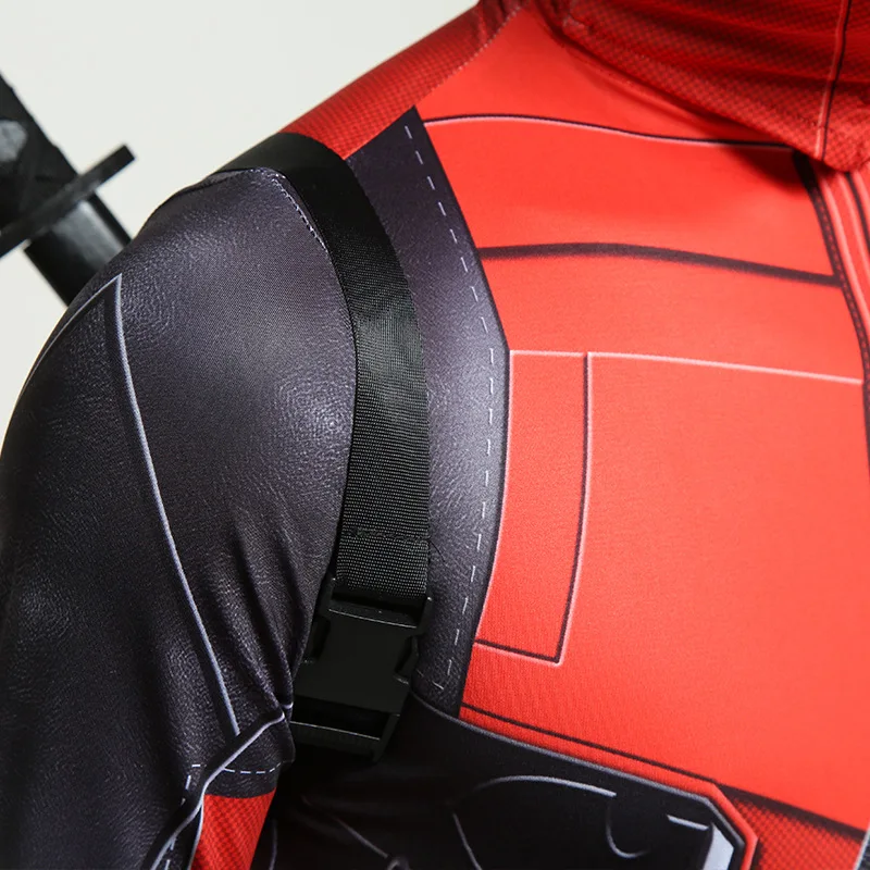 Deadpool Cosplay Kostüm Zentai Bodysuit Männer Digital Print 3D Lycra Kostüm Kinder Deadpool Overall Marvel Halloween Party