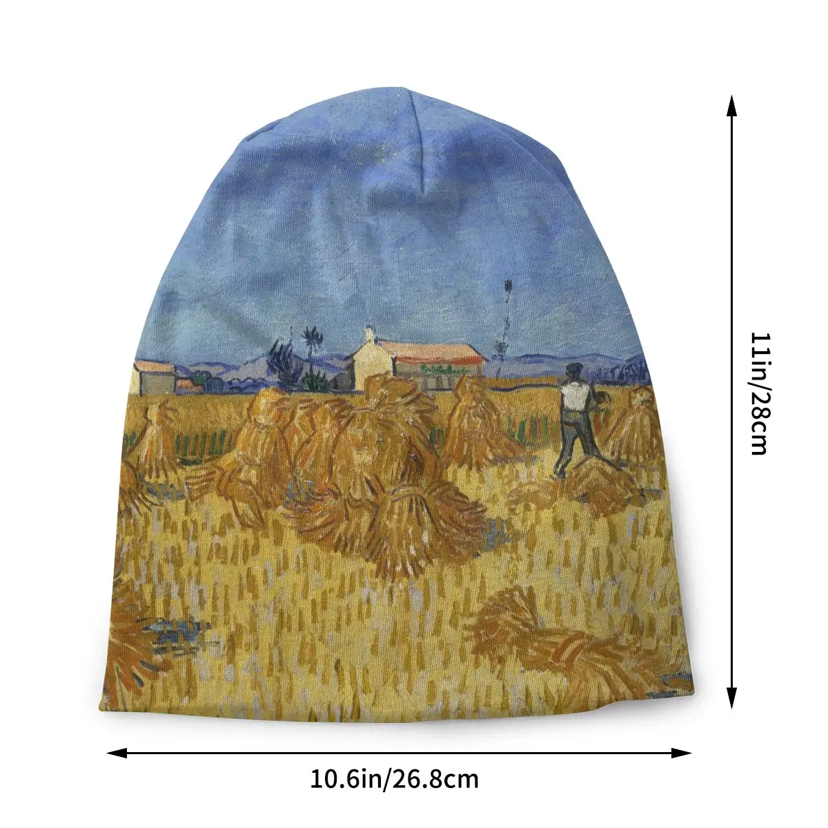 Harvest In Provence Vincent Van Gogh Painting Spring Autumn Hats Bonnet Sport Pullover Breathable Fitness Turban Warm Running