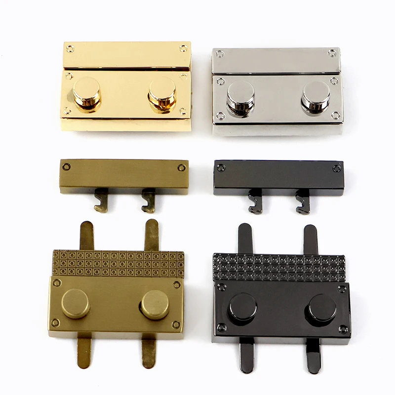 

2/5/10Pcs Meetee 27*41mm Metal Bag Lock Buckle Purse Twist Closure Buckles Women's Handbag Decor Latch Hardware Bags Accessories