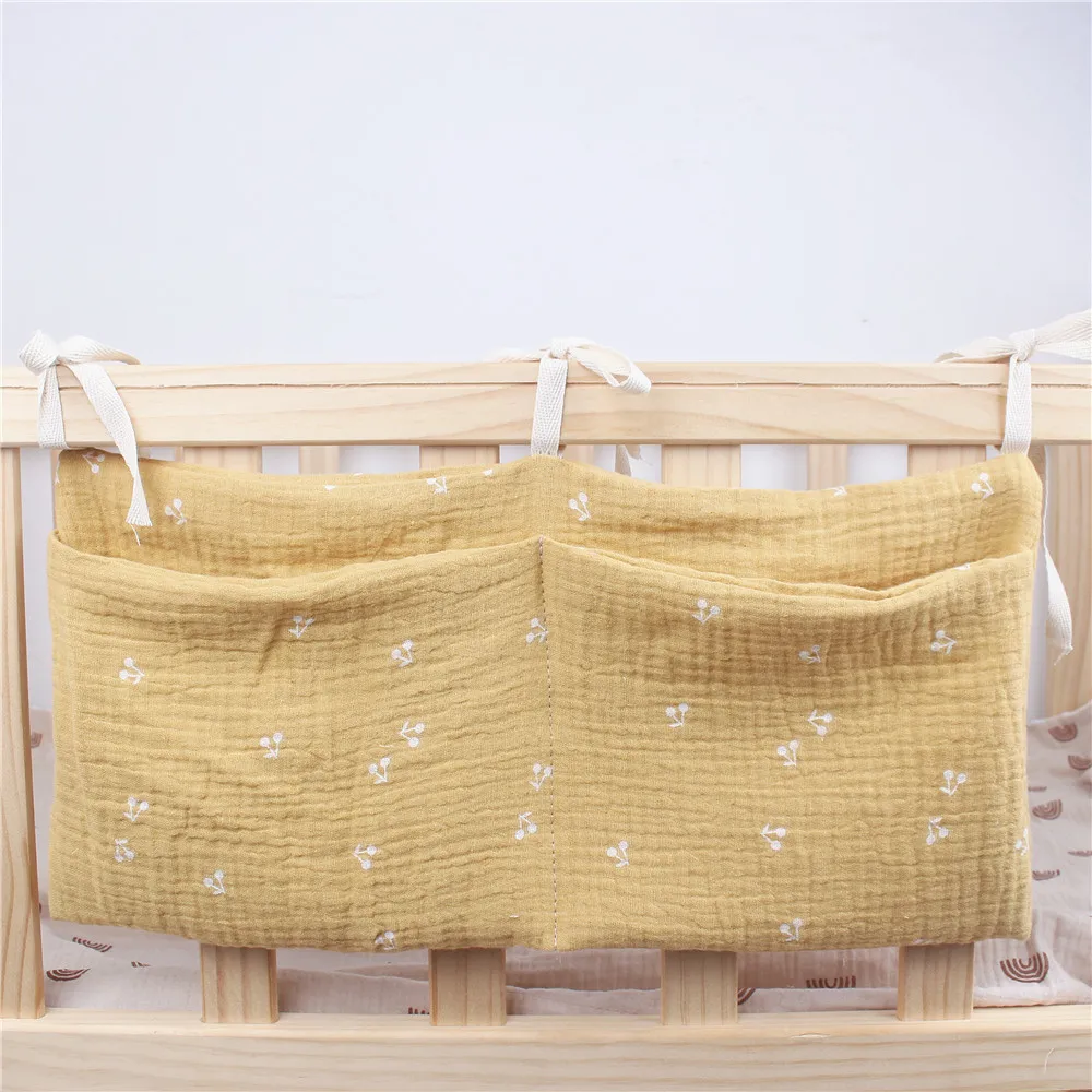 New Cartoon Portable Baby Crib Storage Bag Newborn Multifunctional Bed Headboard Organizer For Kids Baby Bedding Diaper Bag