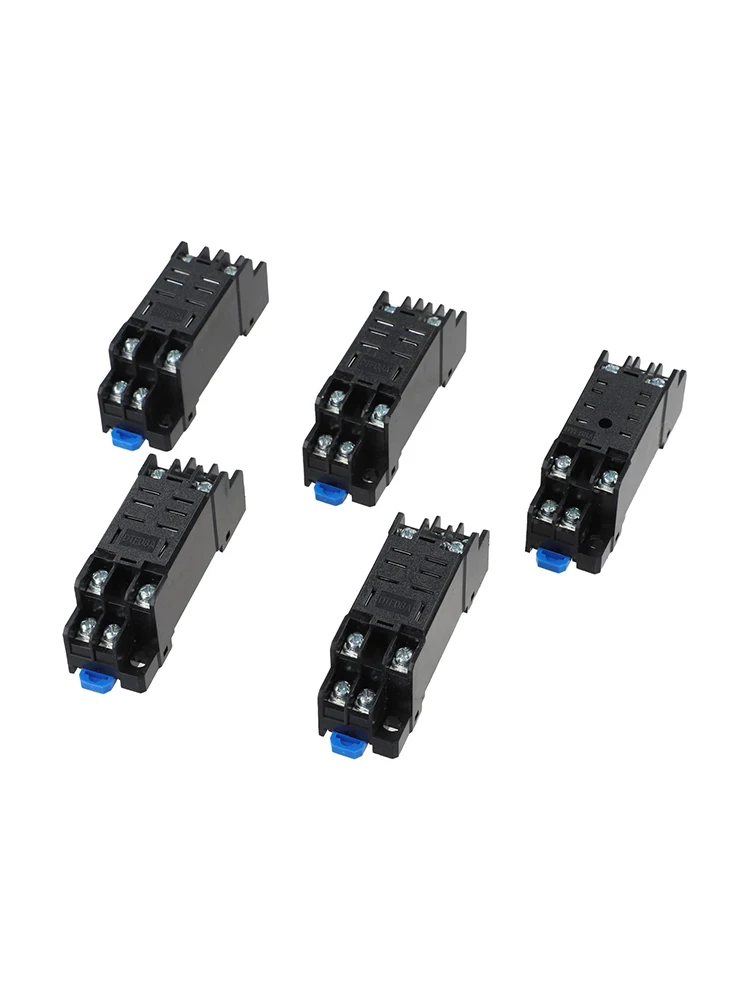 DTF08A Relay Base DIN Rail 35mm Type DIN Rail Relay Socket Civilian Equipment Usage Quick Installation Support