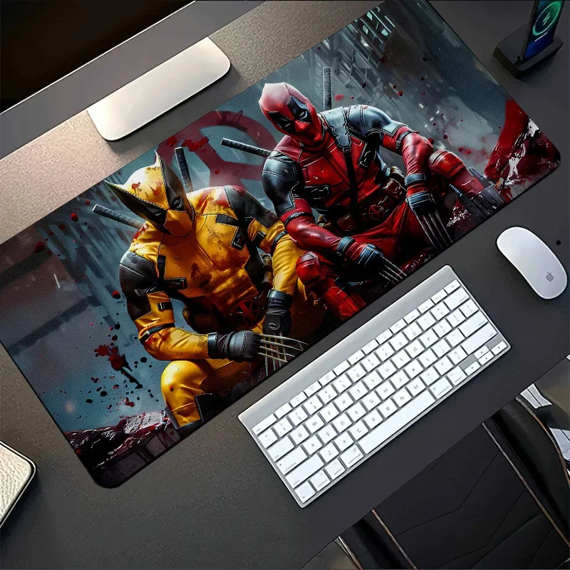 

Marvel Deadpool vs. Wolverine Battle-Themed Large Gaming Mouse Pad, Durable Desk Mat with Washable Surface - Perfect for Gamers,