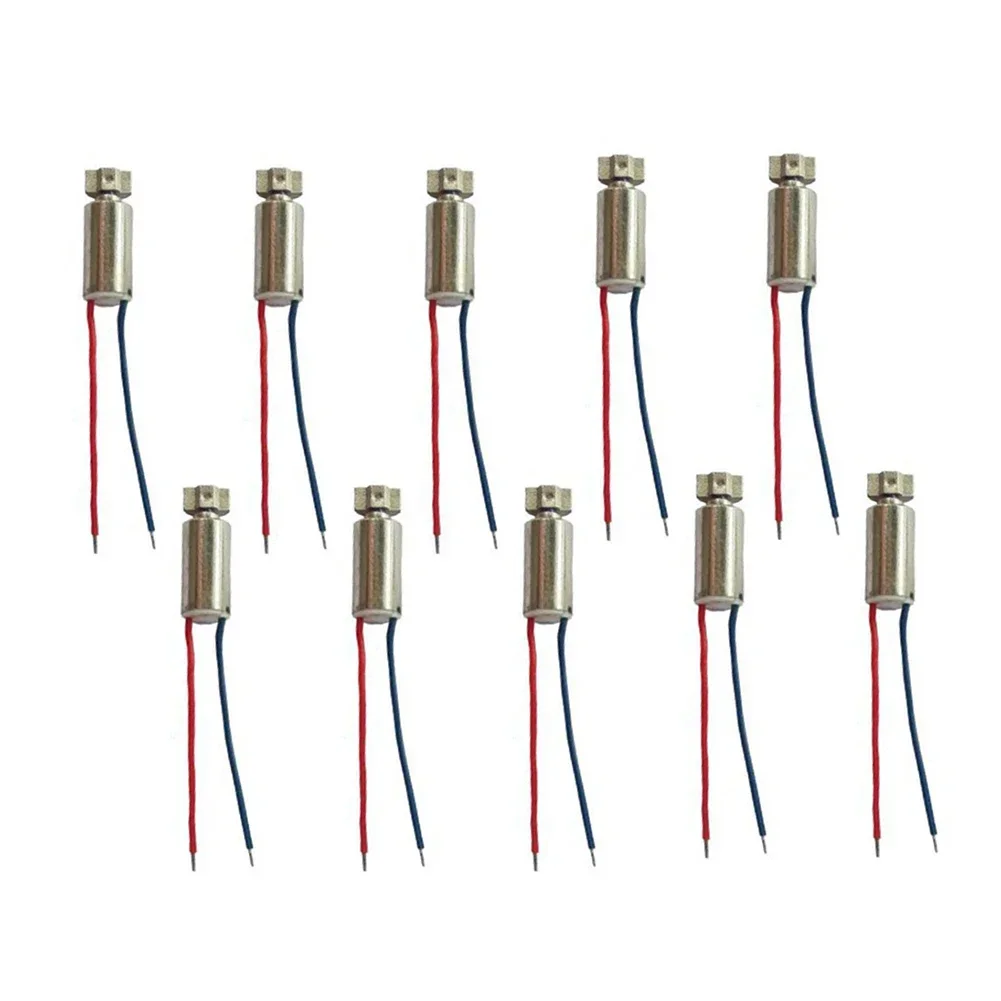 10PCS DC Motor 0408 Columnar 1.5V-3V 8000RPM Vibration Motor Vibration Coreless Cup Brush Motor