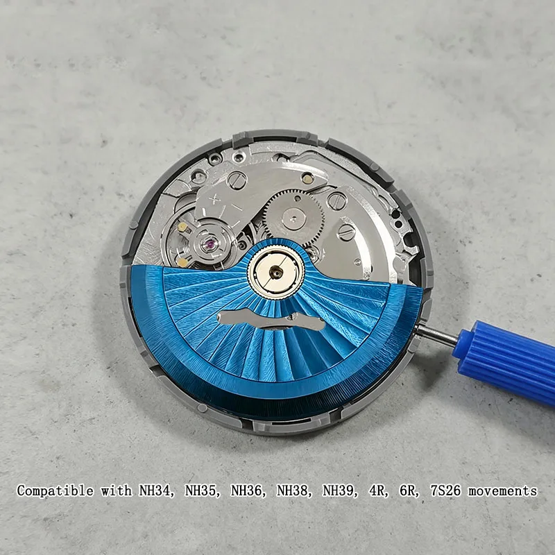 MechJazz Modified Automatic Rotor, Compatible with NH34, NH35, NH36, NH38, NH39, 4R, 6R, 7S26 Movements, Watch Mod Rotor