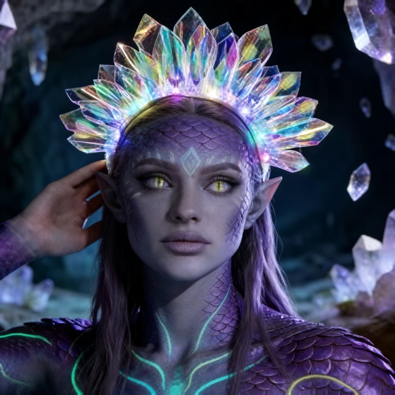 

2/3 шт. светящиеся в темноте повязки на голову с радужным градиентом, двусторонние мигающие LED-короны для рейв-фестивалей, светящиеся аксессуары для волос для женщин