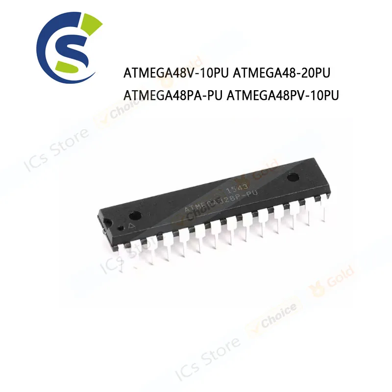 1pcs New and Original ATMEGA48V ATMEGA48 ATMEGA48PA DIP-28 ATMEGA48V-10PU ATMEGA48-20PU ATMEGA48PA-PU ATMEGA48PV-10PU