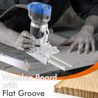 For 63.5-65mm Trimming Machine 2 In 1 Transparent Slotted Bracket Invisible Fasteners Wardrobe Cupboard Panel Punch Locator