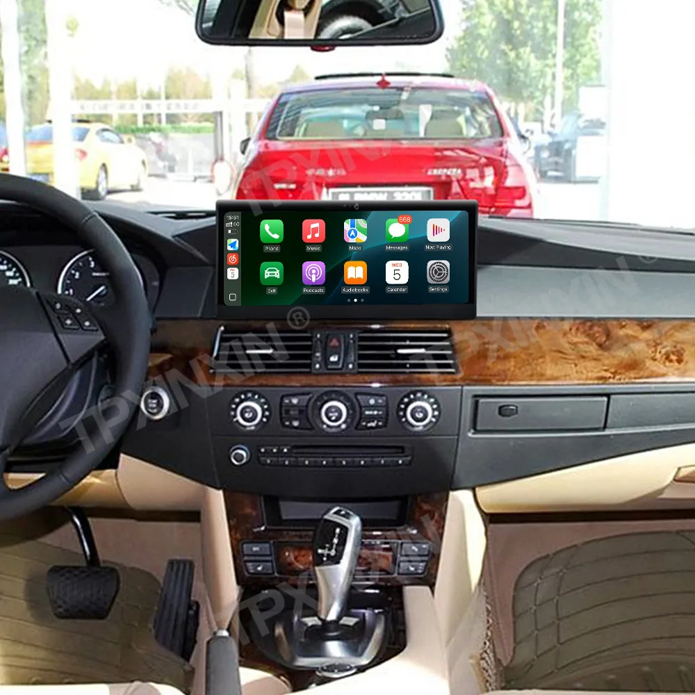 10.25 Inch Android13 Car Radio Carplay For BMW 5 Series 2003-2010 E60 GPS Navigation HD Touch Screen Multimedia Player Head Unit