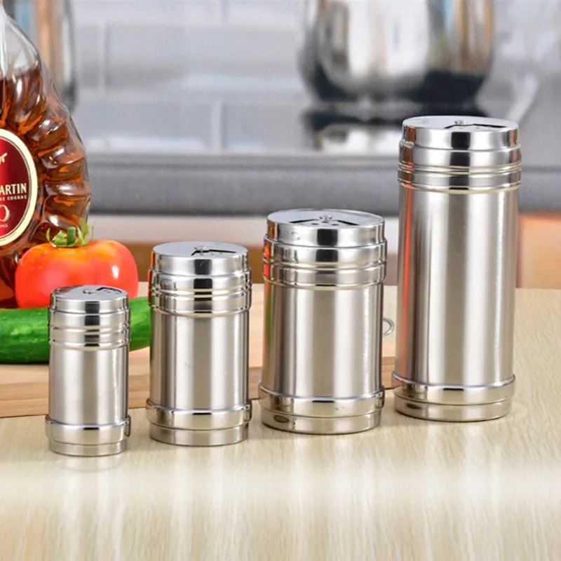 Stainless Steel Seasoning Pot Stash Jar Storage Box with Lid Jars for Spices Bottles and Bottle-f-jars Boxes Cover Glass Bamboo