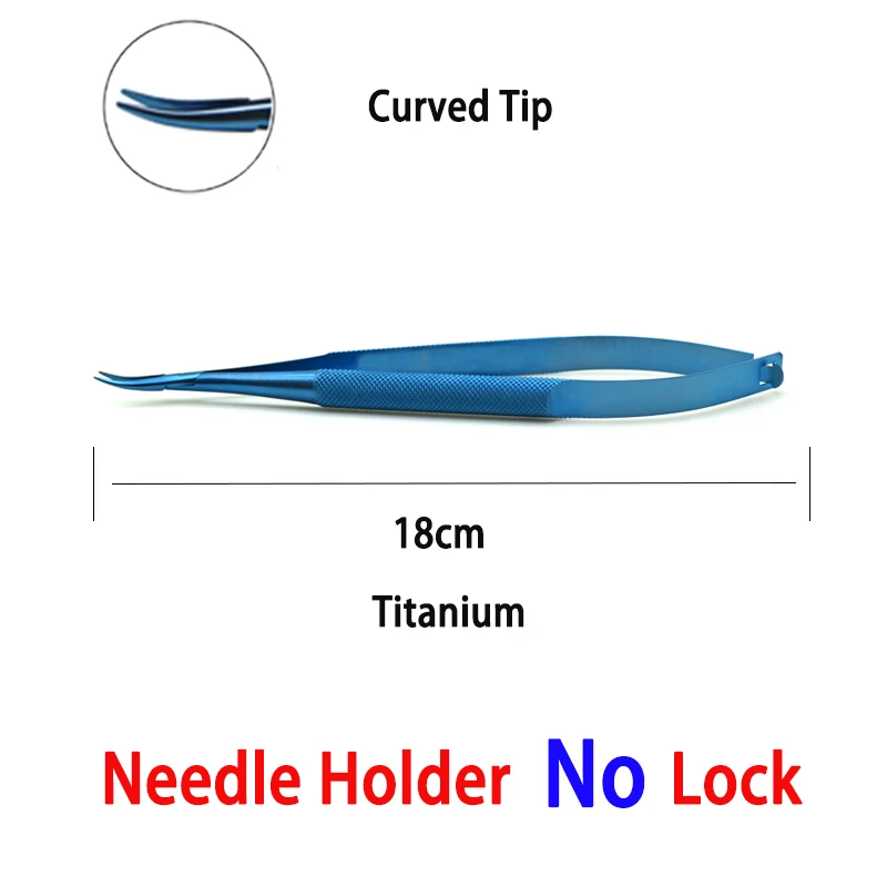Needle Holder Ophthalmology 16cm 18cm Barraquer Castroviejo Needle Holder No Lock Ophthalmic Instruments Oftalmologia