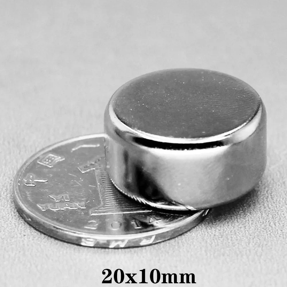 20x10mm Super Powerful Strong Magnetic Magnets 20*10mm Round Permanent Magnet 20x10 Rare Earth Neodymium Magnet Disc 20*10 N35