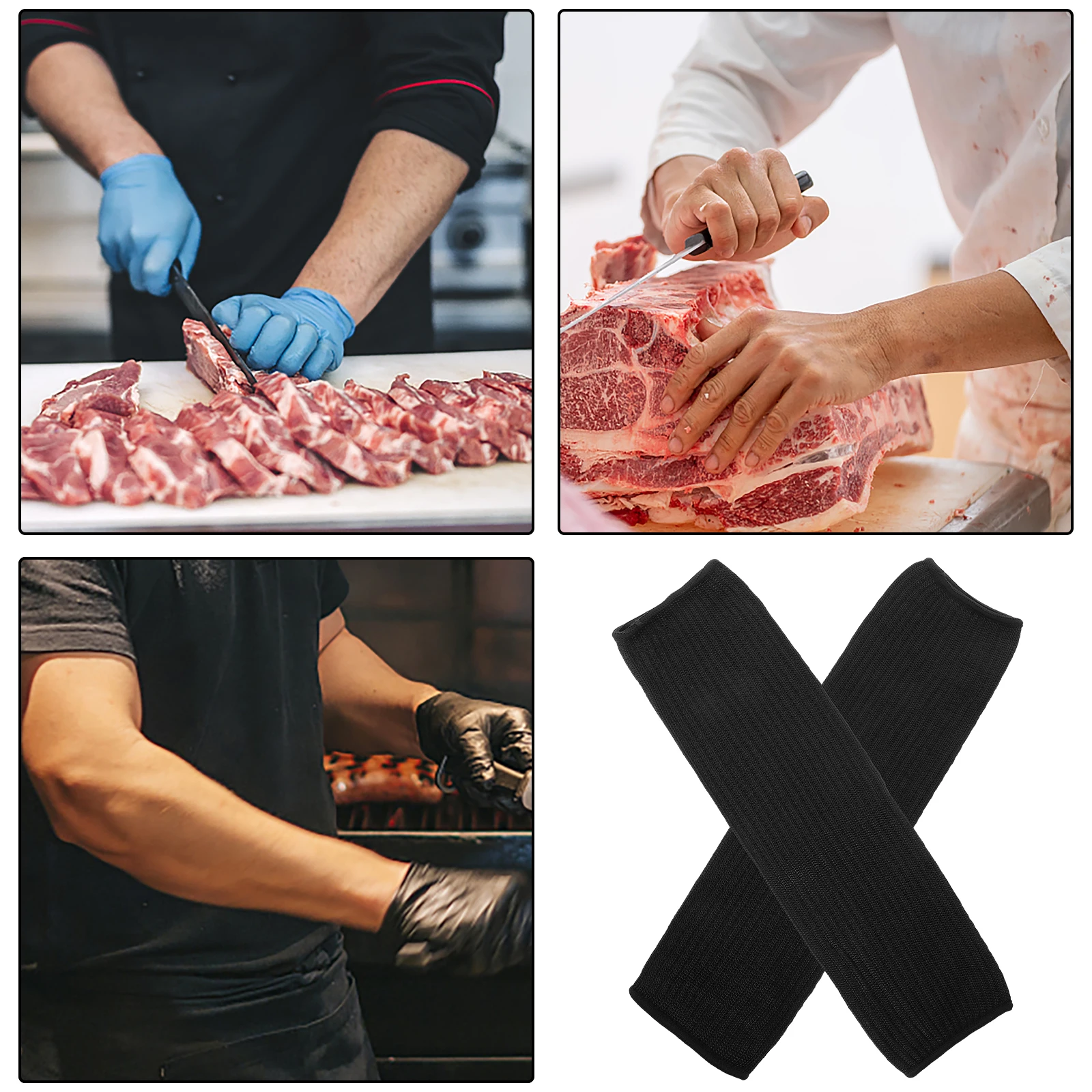 

2 Pcs Cut Arm Sleeve Protector Security Protective Sleeves Guard Protection Pe Guards Protectors