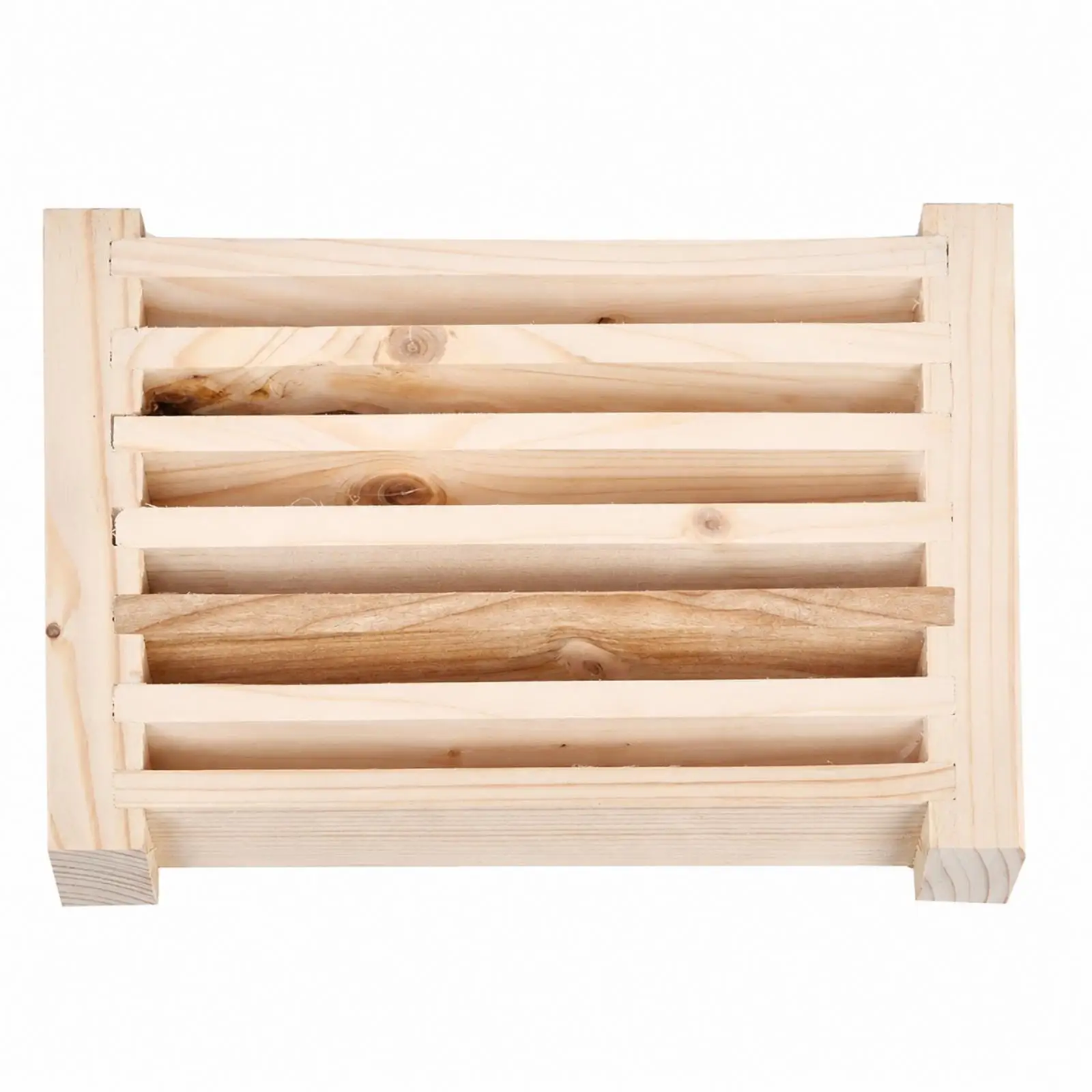 Rectangular Wooden Sauna Louver Vent for Steam Room Wall Airflow