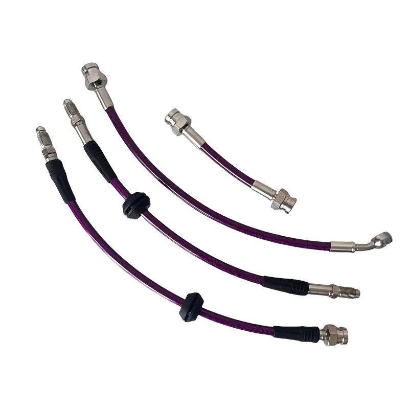 Motorcycle Hydraulic Brake Hose Pipe Line Reinforced AN3 Kawasaki Yamaha Car Stainless Steel Brake Clutch Pipe Famale M10x1 Male