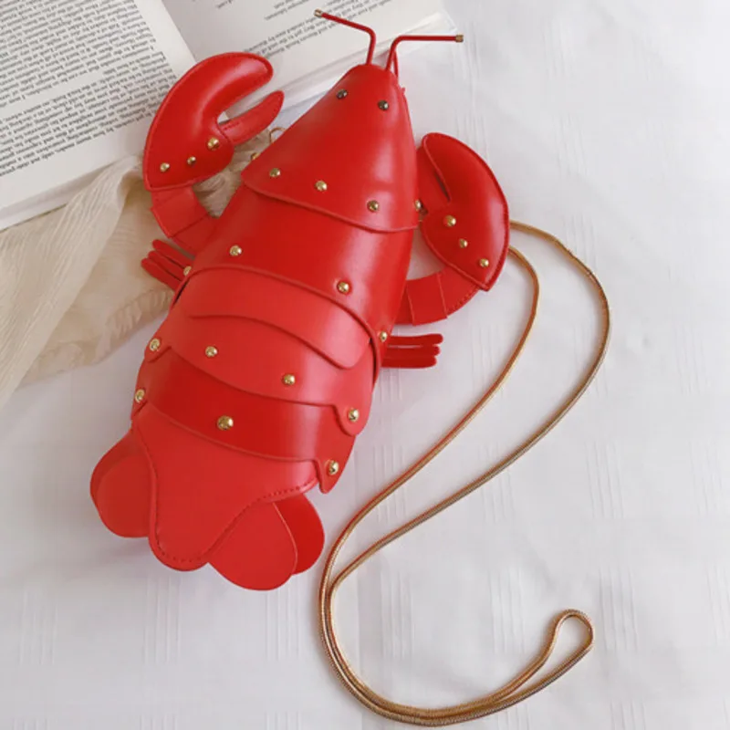 女性のためのcrayfishクロスボディショルダーバッグ,チェーン付きバッグ,パーソナライズされた,カジュアル,ハンドバッグ,高品質,メッセンジャー,豪華,キュート