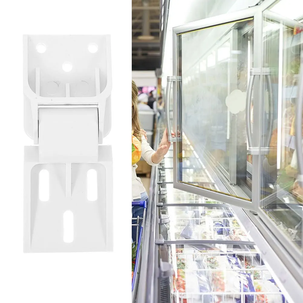 

2Pcs Household Refrigerator Hinge Cold Cabinet Clip Door Hinge for Freezer Ice Cabinet Multi-Functional Foldable Button Fridge
