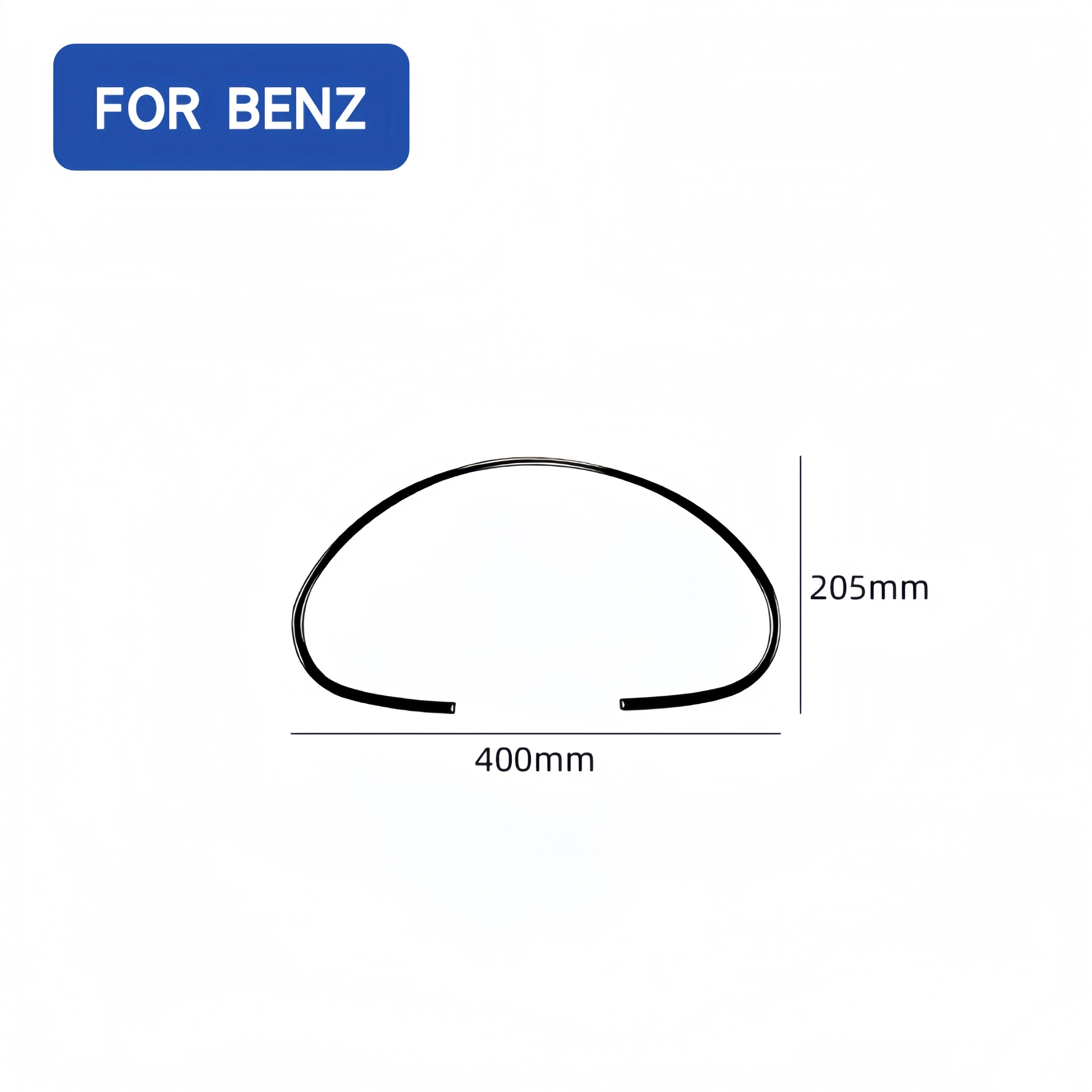For Mercedes Benz C Class W203 2005-2007 Piano Black Car Dashboard Panel Speedometer Frame Trim Cover Decor Sticker Auto Zubehör view 6