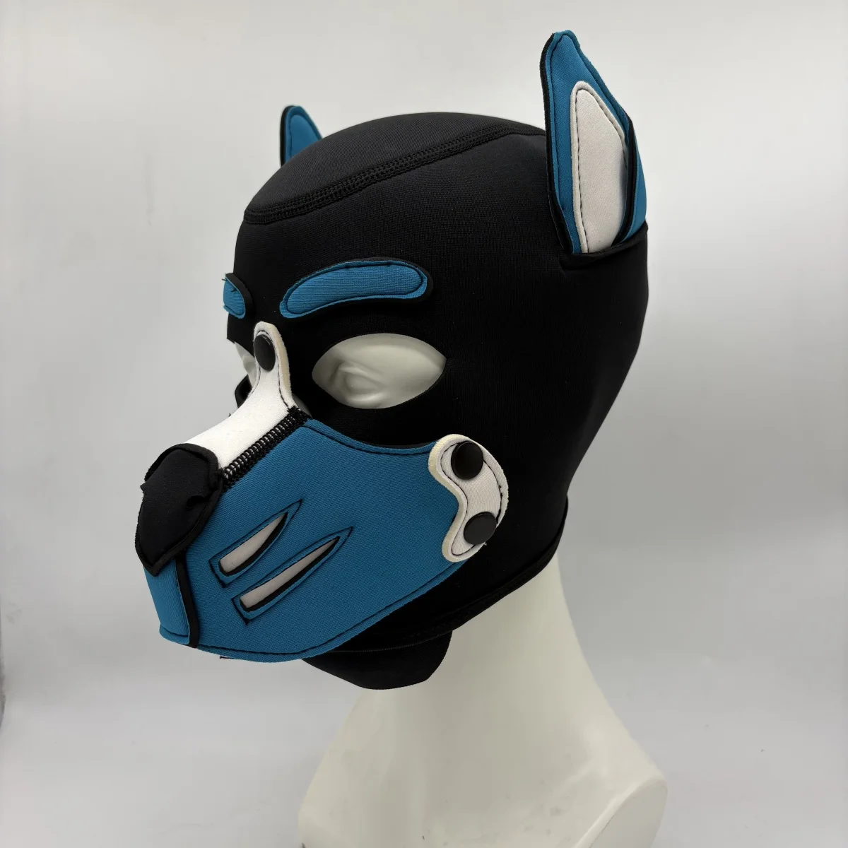 Hot Open Mouth Dog Headgear Halloween Pupply Play Party Couples Games Full Face Fetish Masks Hood Fashion Unisex Sexy Costumes image 3