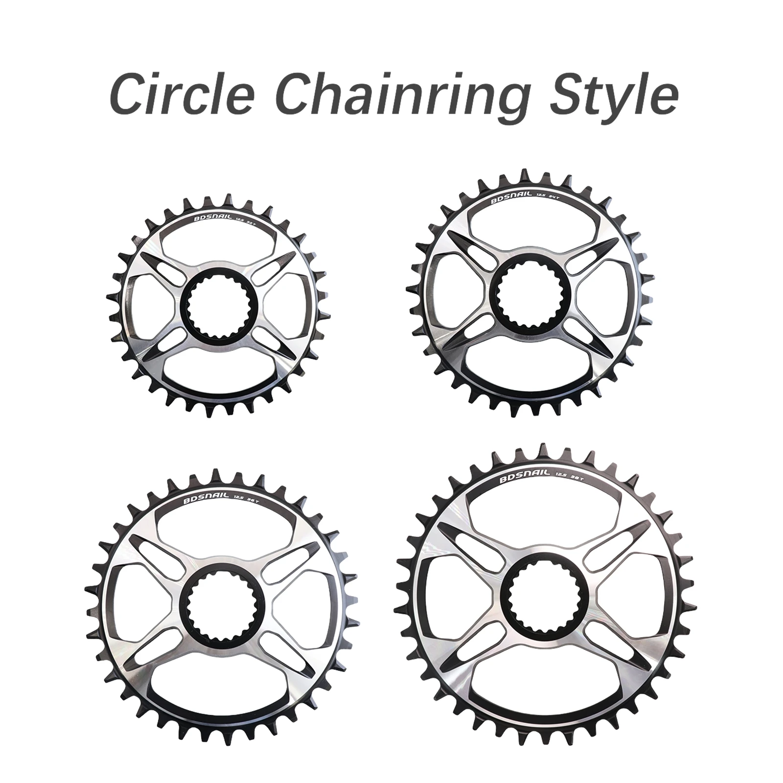SNAIL Round/Oval Direct Mount Chainring for Shimano M9100 M8100 M7100 M6100 Narrow-Wide 32–38T