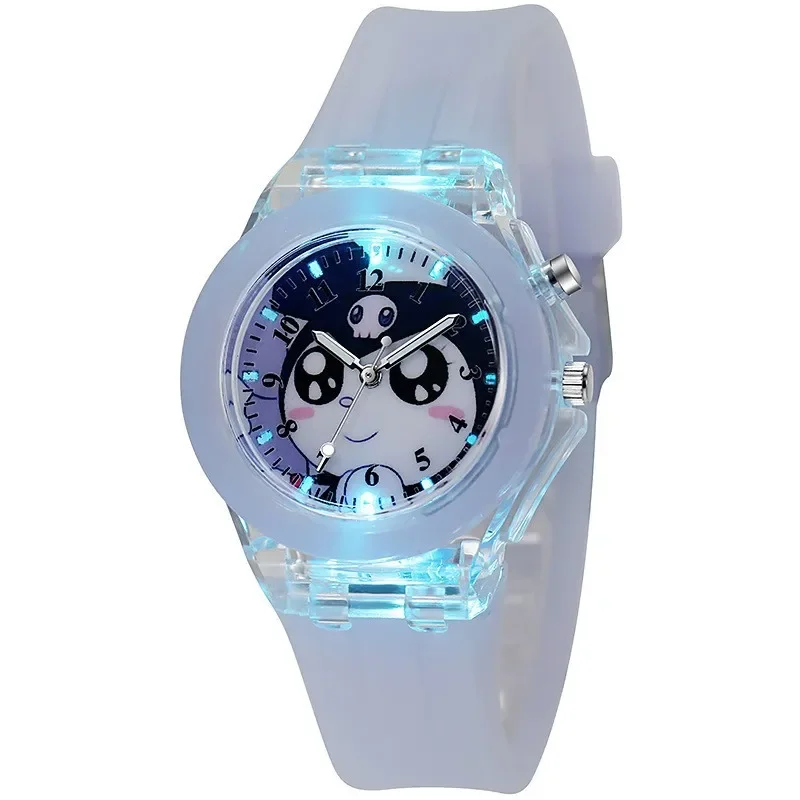 MINISO Sanrio Hello Kitty Watch LED Cartoon Watch Fashion Silicone Watch Cinnamoroll My Melody Kuromi Primary School Girls Watch