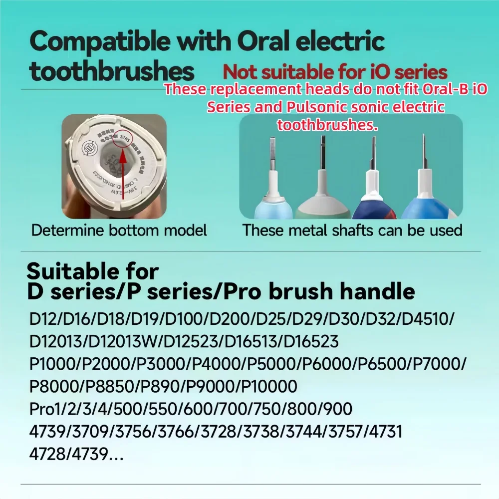 4–16 Stück Dupont-Borsten-Elektrozahnbürstenköpfe zum Aufhellen der Zähne/tägliche Reinigung/präzise Reinigung/weiche Zahnpflegefunktion für Oral B – Detail 10