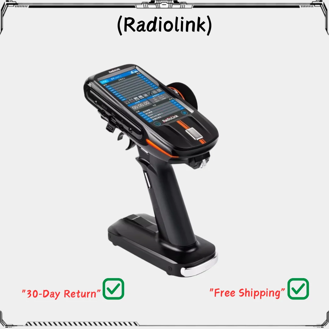 Radiolink RC8X 2.4G 8CH 4,3-дюймовый передатчик сенсорного ЖК-экрана, совместимый с приемником TBS CRSF R8FG R4FGM для радиоуправляемого автомобиля, лодки, робота