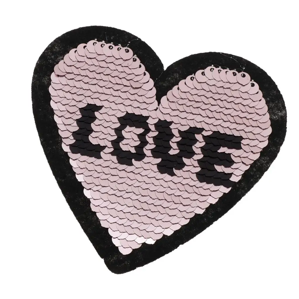 6pcs Heart Kid Patch Embroidered Cute Applique Sew Iron Jackets Jeans Clothes