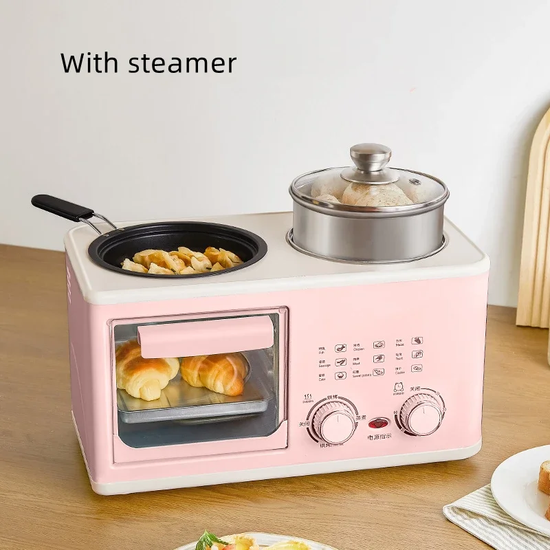Mini-Haushaltsbackofen, multifunktionale Koch- und Bratpfanne, 4-in-1-Frühstücksmaschine für die Faule